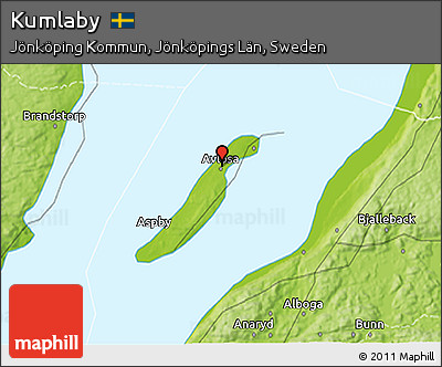 Physical 3D Map of Kumlaby