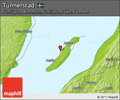 Physical 3D Map of Tunnerstad