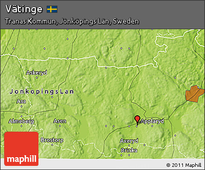 Physical 3D Map of Vätinge
