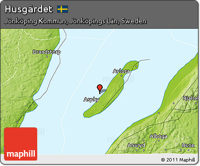 Physical 3D Map of Husgärdet