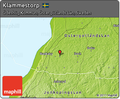 Physical 3D Map of Klämmestorp