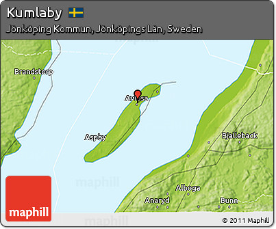 Physical 3D Map of Kumlaby