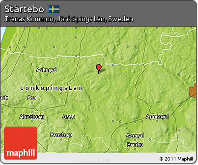 Physical 3D Map of Stärtebo