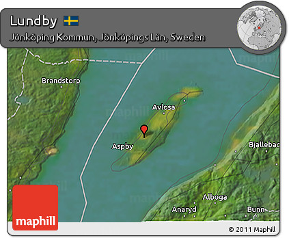 Satellite 3D Map of Lundby