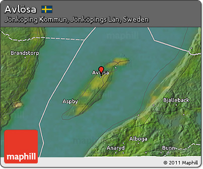 Satellite 3D Map of Avlösa