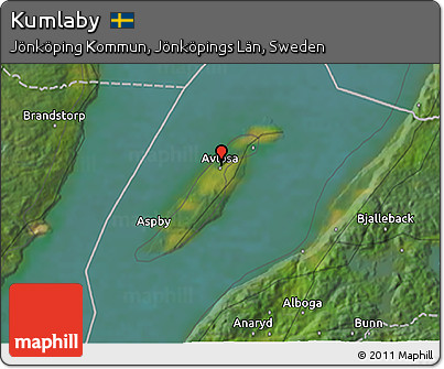 Satellite 3D Map of Kumlaby