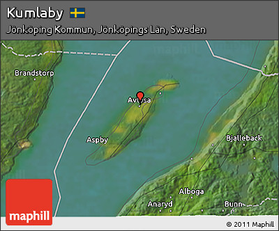 Satellite 3D Map of Kumlaby