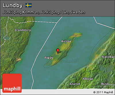 Satellite 3D Map of Lundby