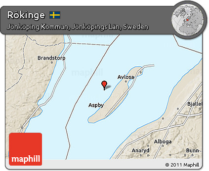 Shaded Relief 3D Map of Rökinge