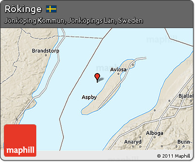Shaded Relief 3D Map of Rökinge