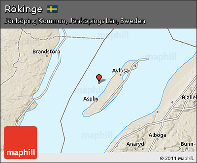 Shaded Relief 3D Map of Rökinge