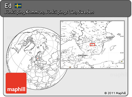 Blank Location Map of Ed