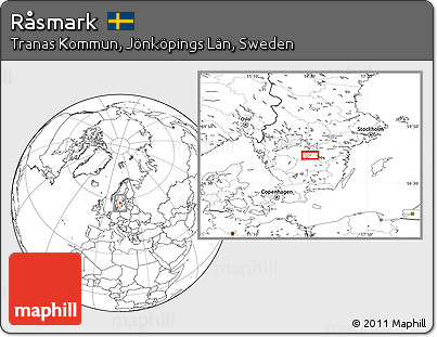Blank Location Map of Råsmark