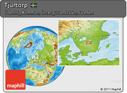 Physical Location Map of Tjurtorp