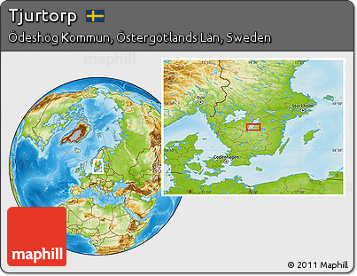 Physical Location Map of Tjurtorp