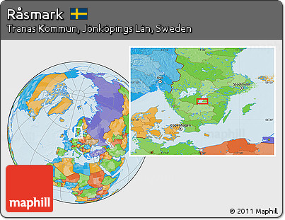 Political Location Map of Råsmark