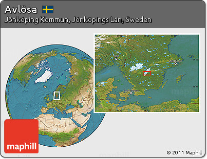 Satellite Location Map of Avlösa