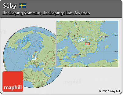 Savanna Style Location Map of Säby