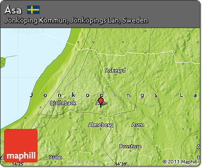 Physical Map of Åsa