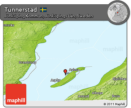 Physical Panoramic Map of Tunnerstad