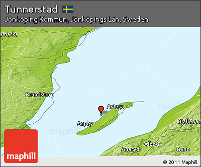Physical Panoramic Map of Tunnerstad