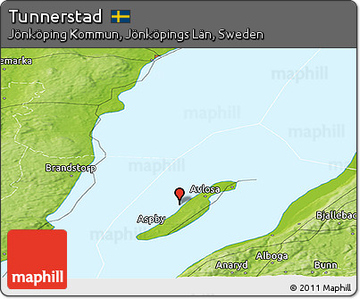 Physical Panoramic Map of Tunnerstad