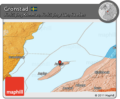 Political Panoramic Map of Grönstad