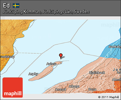 Political Panoramic Map of Ed