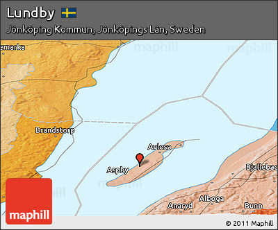 Political Panoramic Map of Lundby