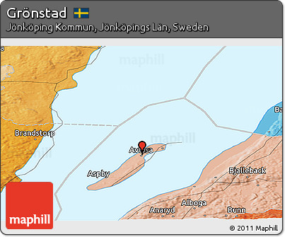 Political Panoramic Map of Grönstad