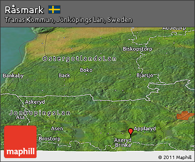 Satellite Panoramic Map of Råsmark