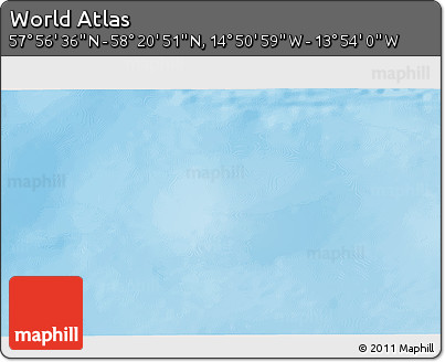 Physical 3D Map of the Area around 58° 8' 44" N, 14° 22' 30" W