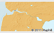 Political 3D Map of the area around 58° 8' 44" N, 157° 10' 30" W