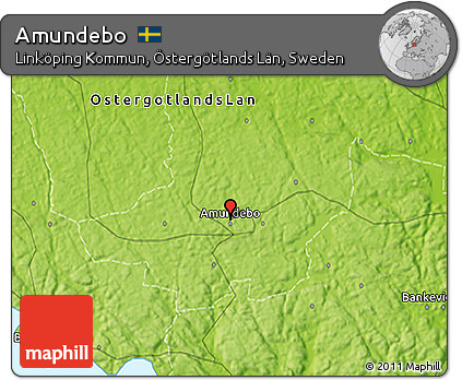 Physical 3D Map of Amundebo