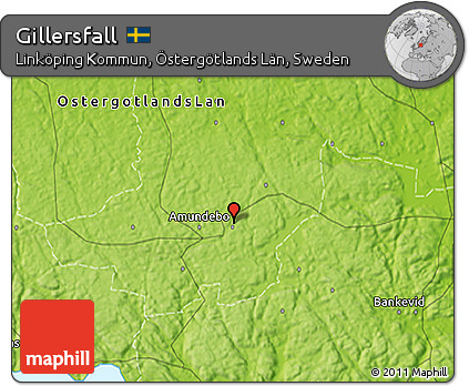 Physical 3D Map of Gillersfall