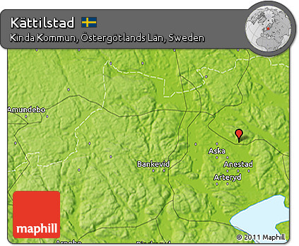Physical 3D Map of Kättilstad