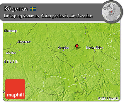 Physical 3D Map of Kögenäs