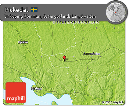 Physical 3D Map of Pickedal