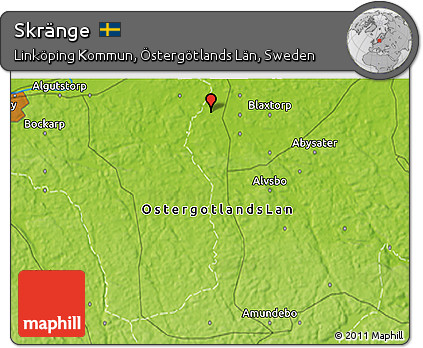 Physical 3D Map of Skränge