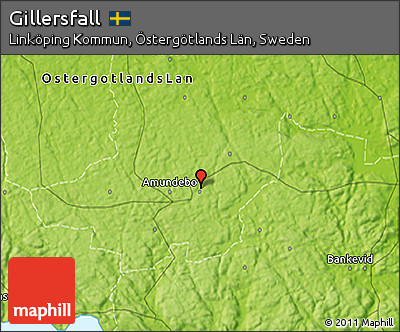 Physical 3D Map of Gillersfall
