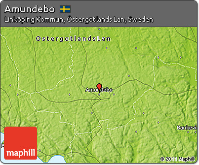 Physical 3D Map of Amundebo