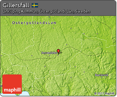 Physical 3D Map of Gillersfall