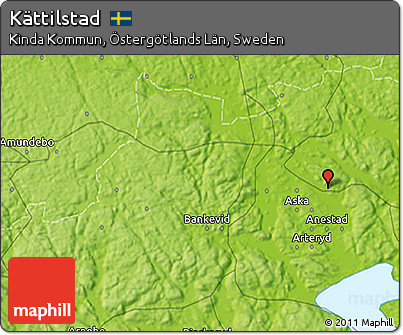 Physical 3D Map of Kättilstad