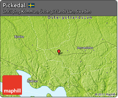 Physical 3D Map of Pickedal