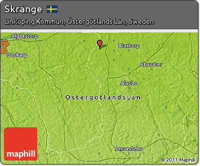 Physical 3D Map of Skränge