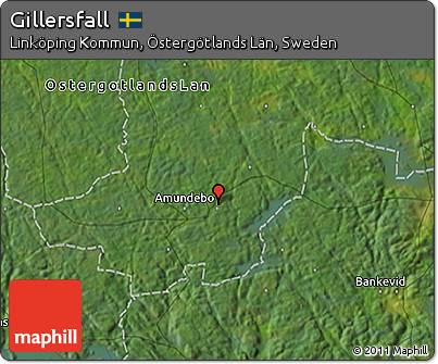Satellite 3D Map of Gillersfall