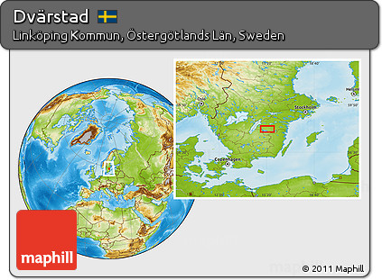 Physical Location Map of Dvärstad