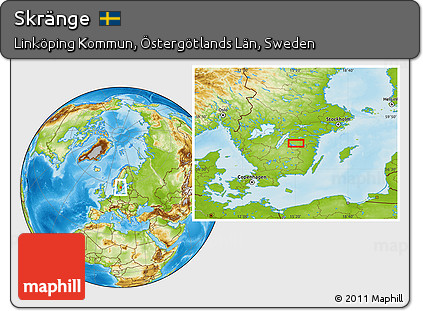 Physical Location Map of Skränge