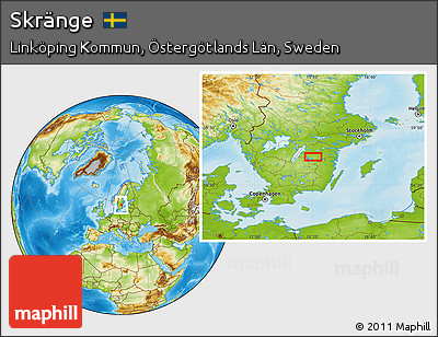 Physical Location Map of Skränge