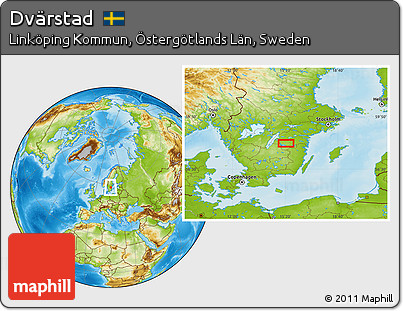 Physical Location Map of Dvärstad